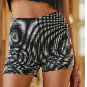 12th Tribe La Roux Black Rhinestone Hot Shorts-Brand New! Never worn